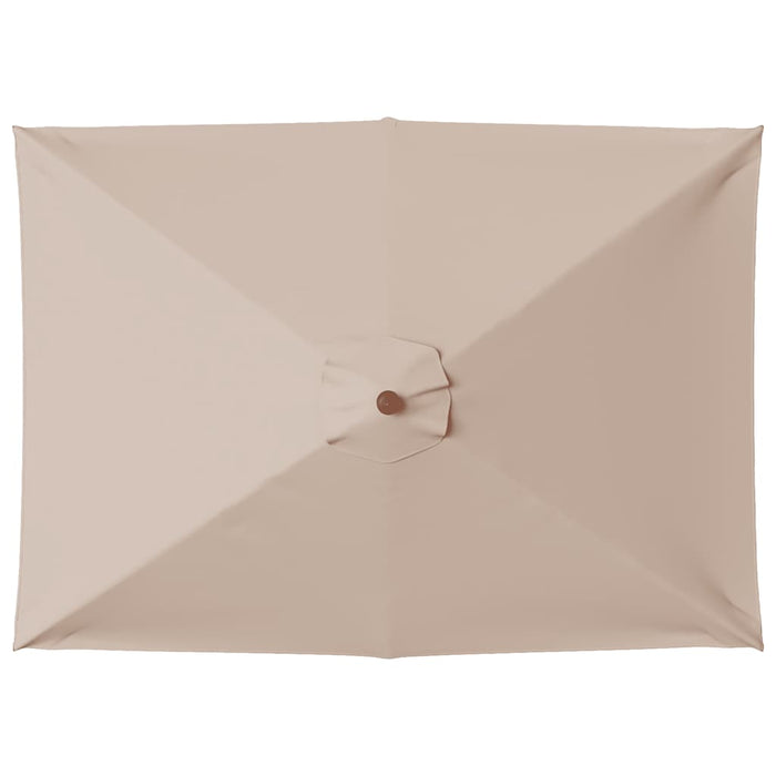 Ombrellone da Esterni con Palo in Legno 150x200 cm Tortora 44536