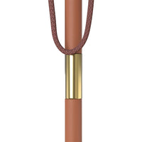 Ombrellone da Esterni con Palo in Legno 150x200 cm Tortora 44536