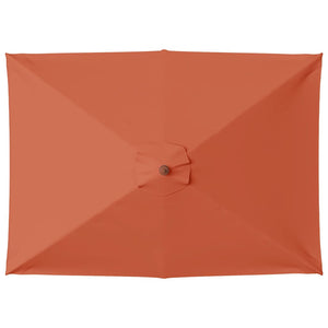 Ombrellone da Esterni con Palo in Legno 150x200 cm Terracotta