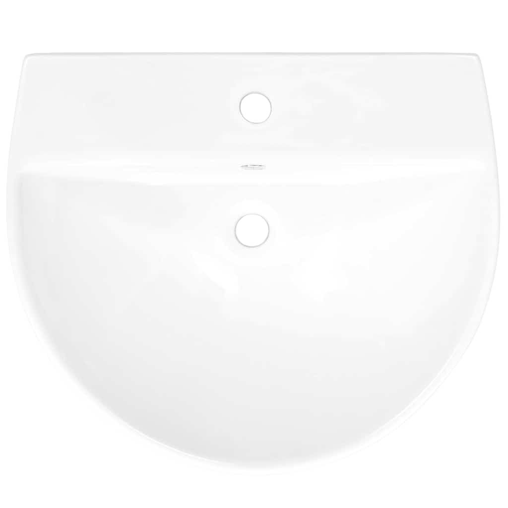Lavabo Bianco 56 x 48 x 42 cm Ceramica Smaltata 143011