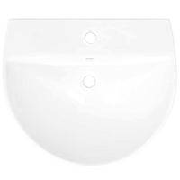 Lavabo Bianco 56 x 48 x 42 cm Ceramica Smaltata 143011