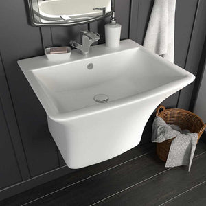 Lavabo Bianco 53 x 44 x 37 cm Ceramica Smaltata 143015