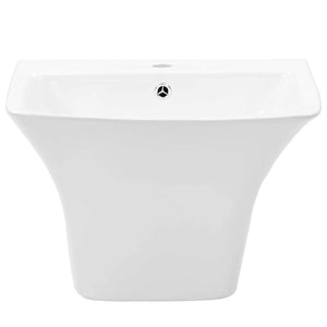 Lavabo Bianco 53 x 44 x 37 cm Ceramica Smaltata 143015