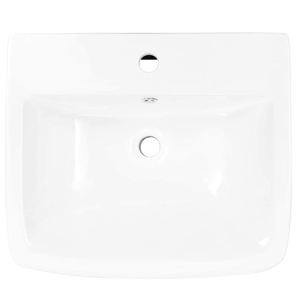 Lavabo Bianco 53 x 44 x 37 cm Ceramica Smaltata 143015