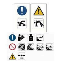 Set Tavola Gonfiabile da SUP Rosso e Bianco 91581