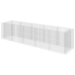 Gabbione Letto Rialzato in Acciaio Zincato 450x90x100 cm cod mxl 46759