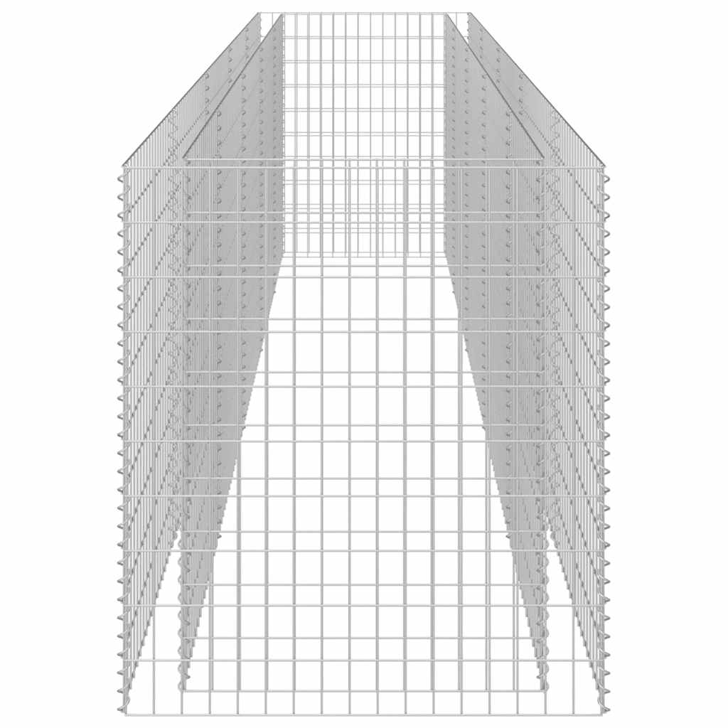 Gabbione Letto Rialzato in Acciaio Zincato 450x90x100 cm cod mxl 46759