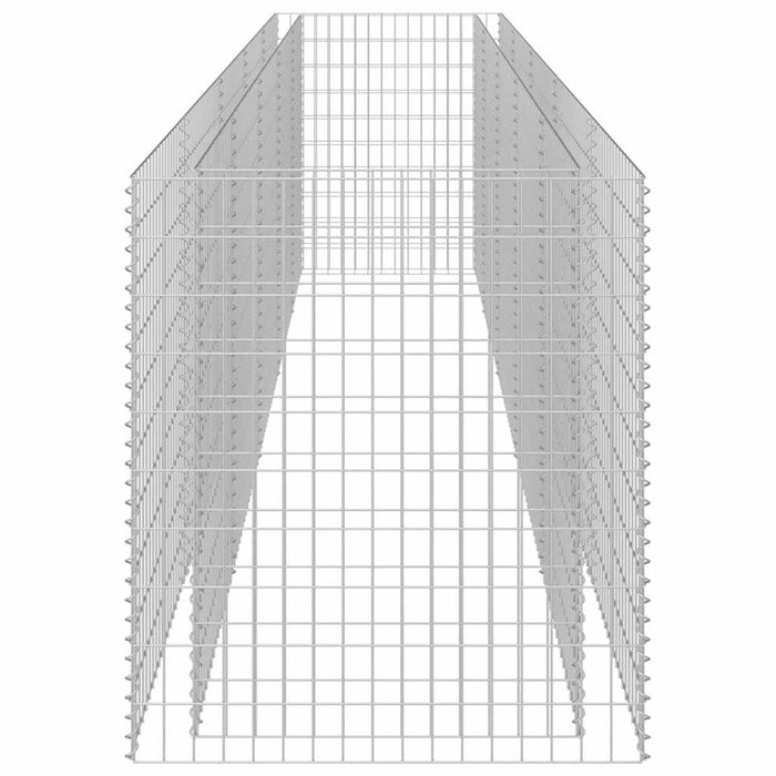 Gabbione Letto Rialzato in Acciaio Zincato 450x90x100 cm cod mxl 46759