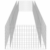 Gabbione Letto Rialzato in Acciaio Zincato 450x90x50 cm