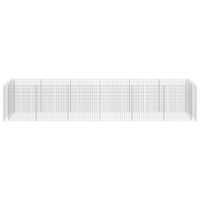 Gabbione Letto Rialzato in Acciaio Zincato 540x90x100 cm