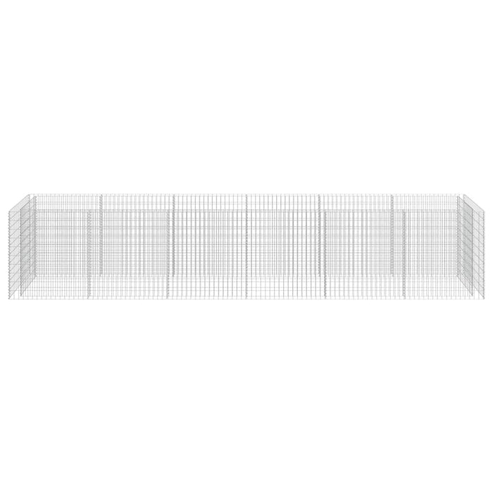 Gabbione Letto Rialzato in Acciaio Zincato 540x90x100 cm