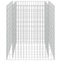 Gabbione Letto Rialzato in Acciaio Zincato 90x90x100 cm