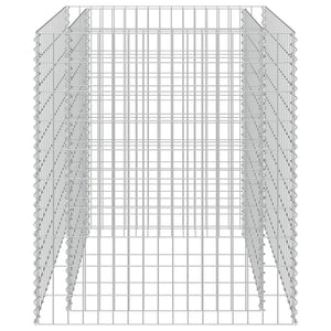 Gabbione Letto Rialzato in Acciaio Zincato 90x90x100 cm