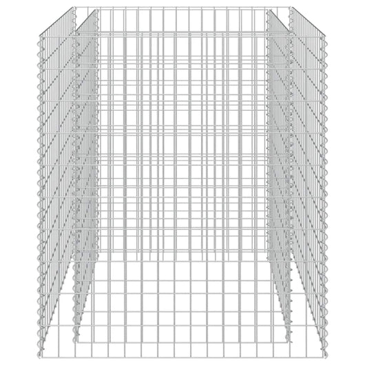Gabbione Letto Rialzato in Acciaio Zincato 90x90x100 cm