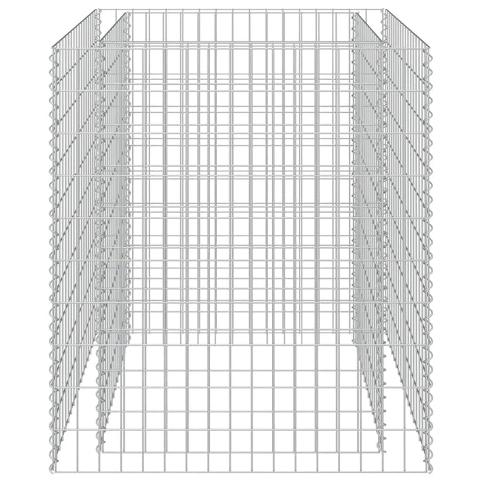 Gabbione Letto Rialzato in Acciaio Zincato 90x90x100 cm