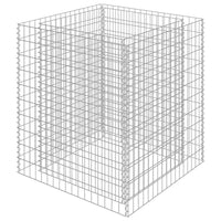 Gabbione Letto Rialzato in Acciaio Zincato 90x90x100 cm