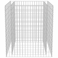 Gabbione Letto Rialzato in Acciaio Zincato 90x90x100 cm 143556