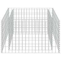 Gabbione Letto Rialzato in Acciaio Zincato 90x90x50 cm