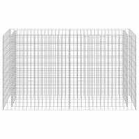 Gabbione Letto Rialzato in Acciaio Zincato 180x50x100 cm