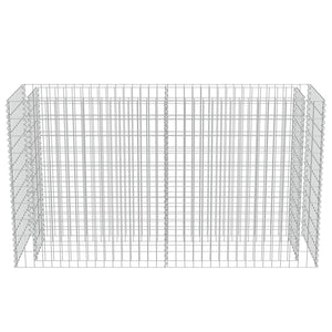 Gabbione rialzato per fiori e piante in acciaio zincato 180 x 50 x 100 cm 02_0001284