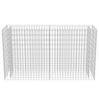 Gabbione Letto Rialzato in Acciaio Zincato 180x50x100 cm 143558