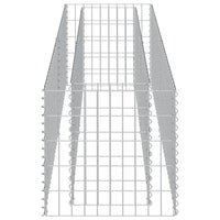 Gabbione Letto Rialzato in Acciaio Zincato 180x50x50 cm