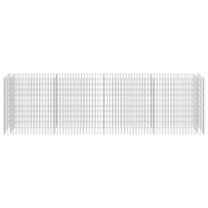 Gabbione Letto Rialzato in Acciaio Zincato 360x50x100 cm cod mxl 54012