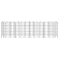 Gabbione Letto Rialzato in Acciaio Zincato 360x50x100 cm 143560