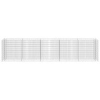 Gabbione Letto Rialzato in Acciaio Zincato 450x50x100 cm cod mxl 66961