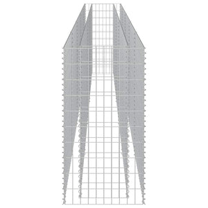 Gabbione Letto Rialzato in Acciaio Zincato 450x50x100 cm cod mxl 66961