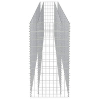 Gabbione Letto Rialzato in Acciaio Zincato 450x50x100 cm 143564