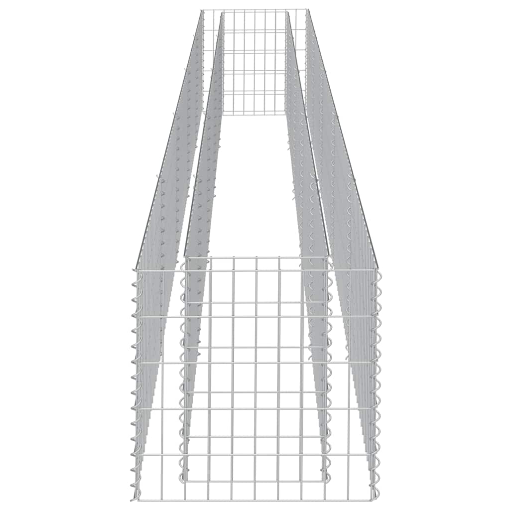 Gabbione Letto Rialzato in Acciaio Zincato 450x50x50 cm cod mxl 67354