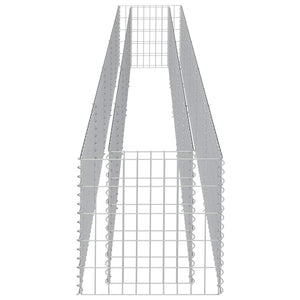 Gabbione Letto Rialzato in Acciaio Zincato 450x50x50 cm cod mxl 67354