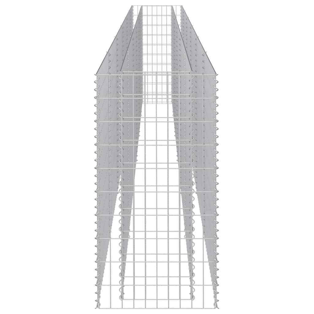 Gabbione Letto Rialzato in Acciaio Zincato 540x50x100 cm cod mxl 67421