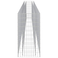 Gabbione Letto Rialzato in Acciaio Zincato 540x50x100 cm cod mxl 67421