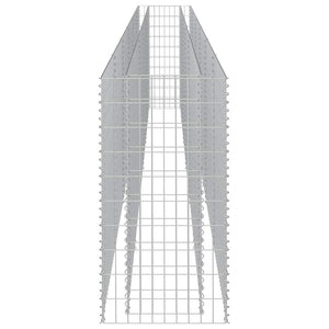 Gabbione Letto Rialzato in Acciaio Zincato 540x50x100 cm cod mxl 67421