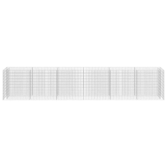 Gabbione Letto Rialzato in Acciaio Zincato 540x50x100 cm cod mxl 67421