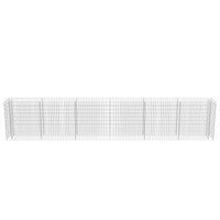 Gabbione Letto Rialzato in Acciaio Zincato 540x50x100 cm 143566