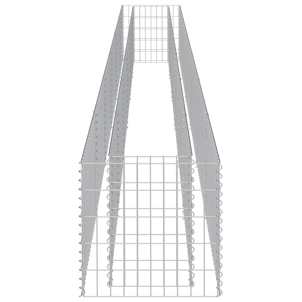 Gabbione Letto Rialzato in Acciaio Zincato 540x50x50 cm cod mxl 52295