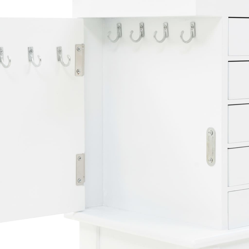 Armadietto Portagioie Autoportante Bianco 246960