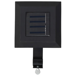Lampade Solari da Esterni 6 pz a LED Quadrate 12 cm Nero cod mxl 72921
