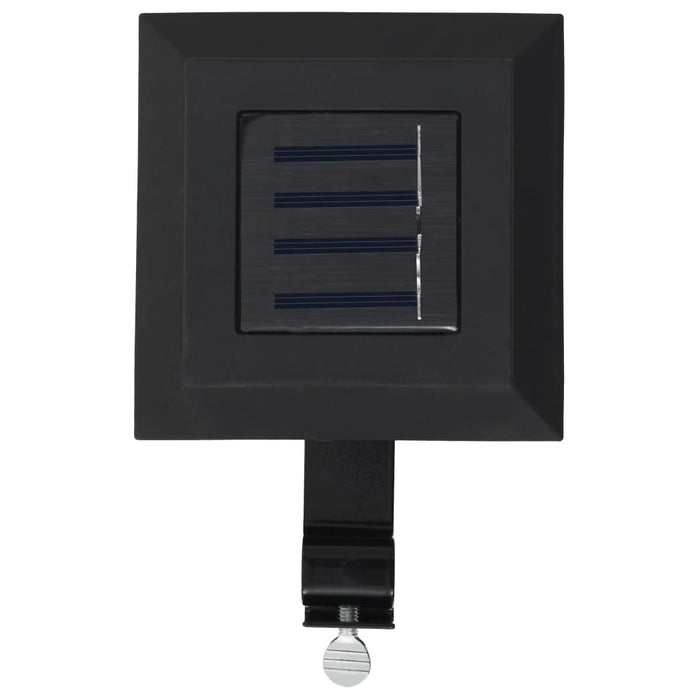 Lampade Solari da Esterni 6 pz a LED Quadrate 12 cm Nero cod mxl 72921