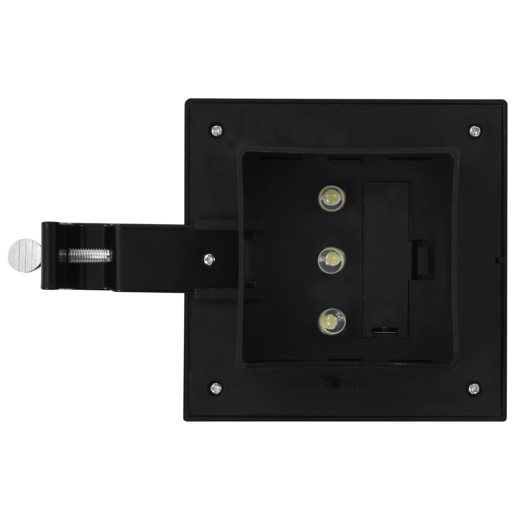 Lampade Solari da Esterni 6 pz a LED Quadrate 12 cm Nero cod mxl 72921