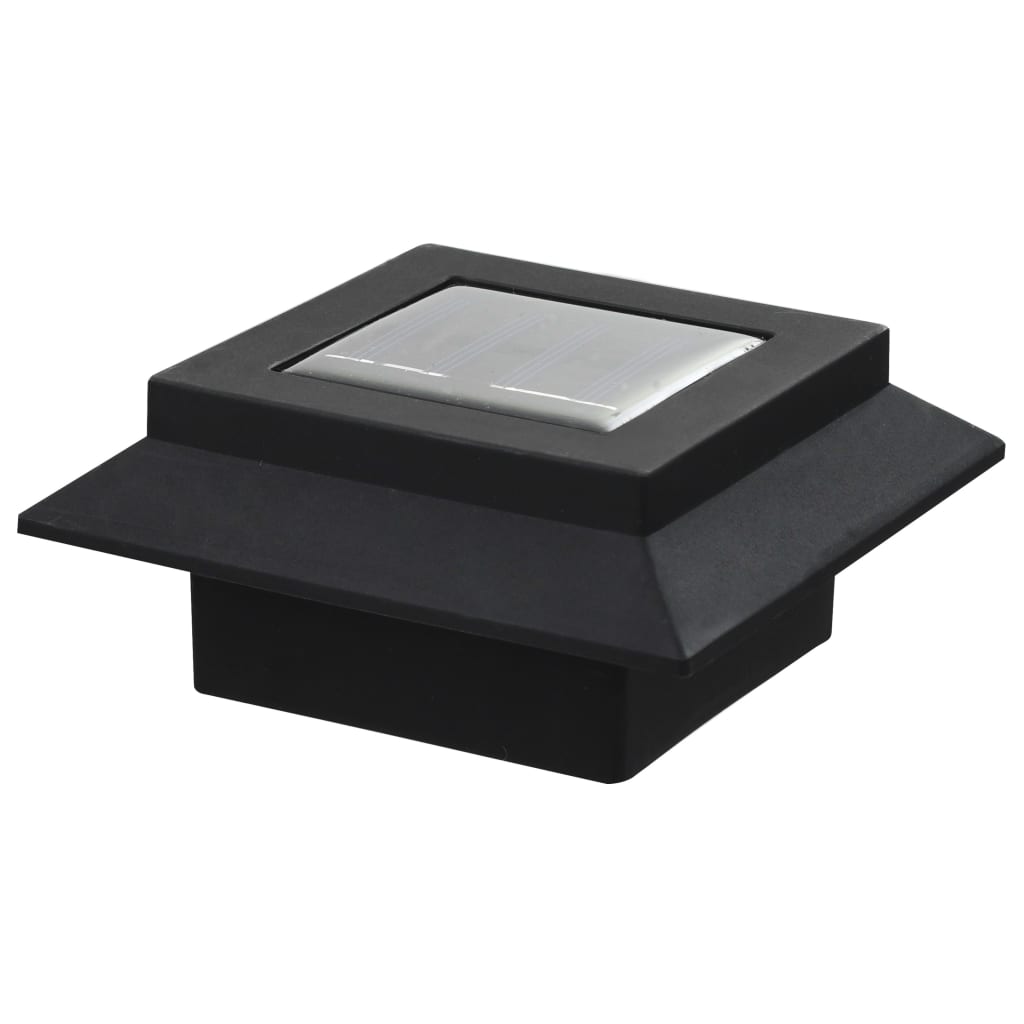 Lampade Solari da Esterni 6 pz a LED Quadrate 12 cm Nero cod mxl 72921