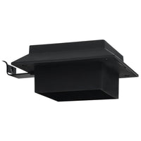 Lampade Solari da Esterni 6 pz a LED Quadrate 12 cm Nero 44468