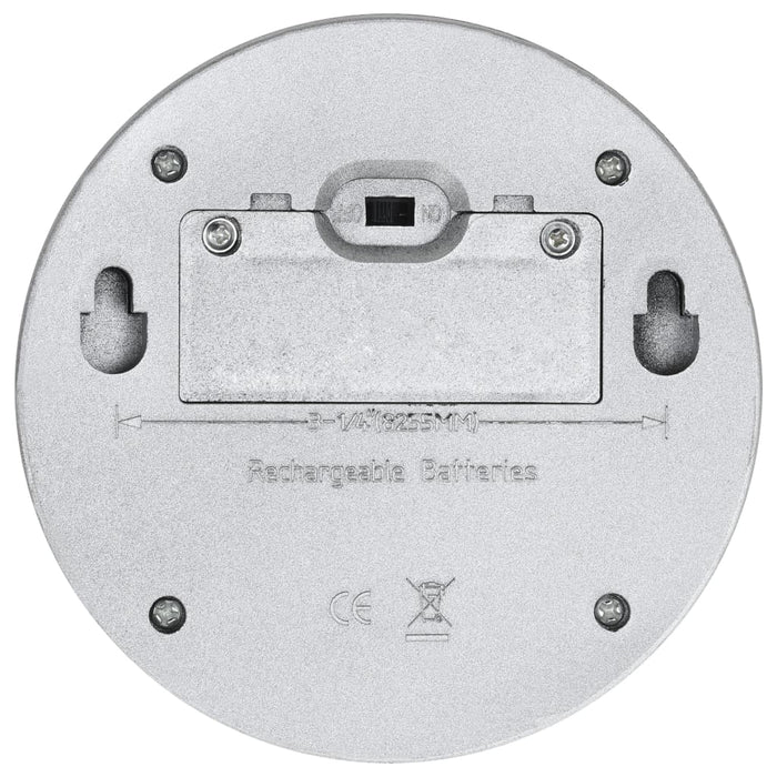 Lampade Solari da Parete da Esterni a LED 12 pz Rotonde Argento cod mxl 60411