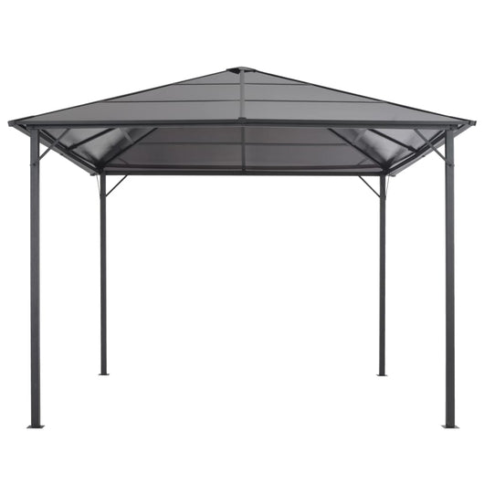 Gazebo con Tettuccio in Alluminio 3x3 m Antracite 44641