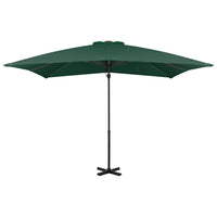 Ombrellone a Sbalzo con Palo in Alluminio 250x250 cm Verde 44617