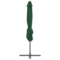 Ombrellone a Sbalzo con Palo in Acciaio 250x250 cm Verde 44625