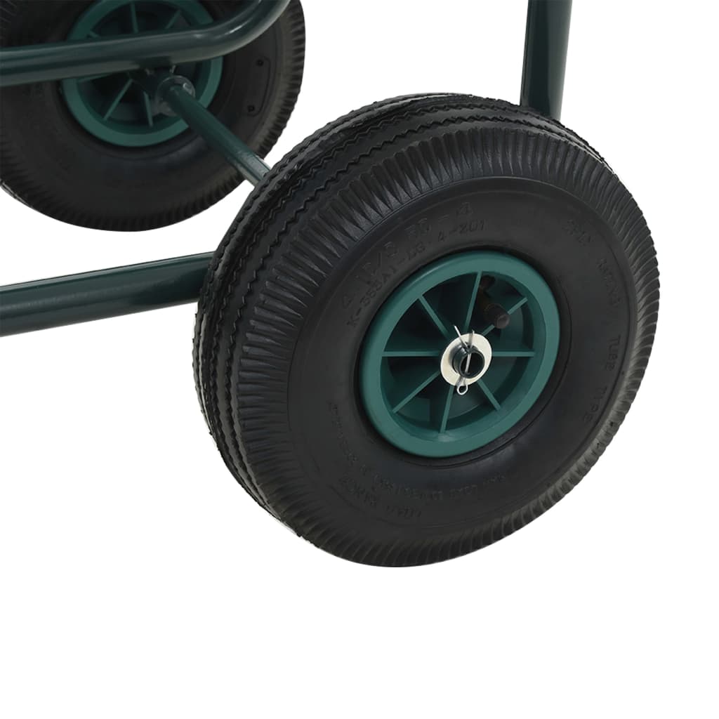 Carrello Avvolgitubi da Giardino Connettori 1/2" 75 m Acciaio
